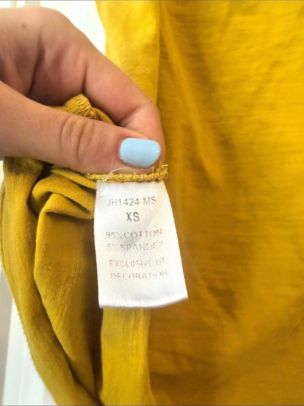 THML Ruffle Shoulder Tank Yellow XS - Picture 7 of 7